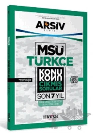 MSÜ Türkçe Konu Konu Çıkmış Sorular Son 7 Yıl – Kollektif – Marka Yayınları kitap kapağı