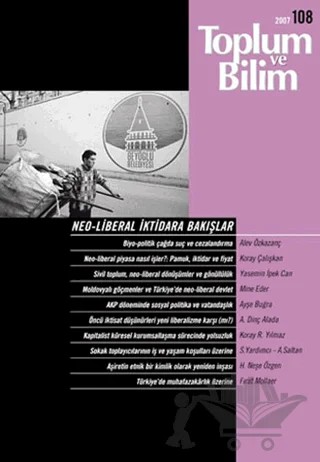 Toplum ve Bilim Sayı: 108 – Birikim Yayınları kitap kapağı