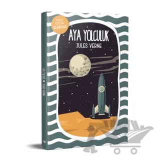 Aya Yolculuk – Jules Verne – Mavi Nefes Yayınları kitap kapağı