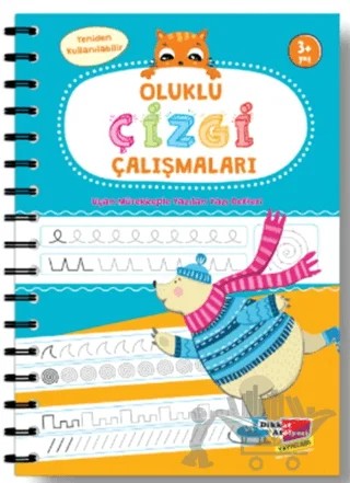 Oluklu Çizgi Çalışmaları Kitabı 3 Yaş ve Üzeri – Kolektif – Dikkat Atölyesi Yayınları kitap kapağı