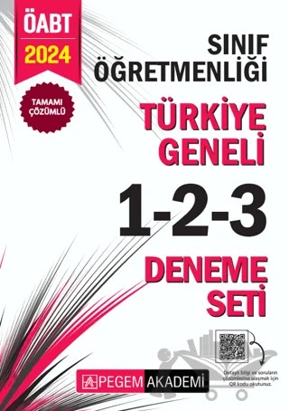 2024 KPSS ÖABT Sınıf Öğretmenliği Tamamı Çözümlü Türkiye Geneli 1-2-3 (3'lü Deneme Seti) – Kolektif – Pegem Akademi Yayıncılık kitap kapağı