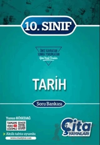 10. Sınıf Tarih Soru Bankası – Yunus Kösedağ – Çita Yayınları kitap kapağı