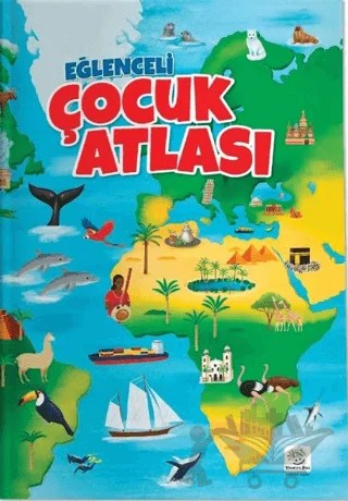 Eğlenceli Çocuk Atlası (Dev Boy, Karton Kapak, Renkli, Eğlenceli, Eğitici) – Kolektif – Yükselen Zeka Yayınları kitap kapağı