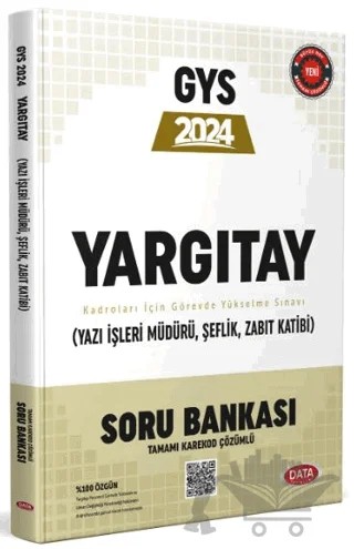 Yargıtay GYS Soru Bankası (Yazı İşleri Müdürü, Şeflik, Zabıt Katibi) – Kolektif – Data Yayınları kitap kapağı