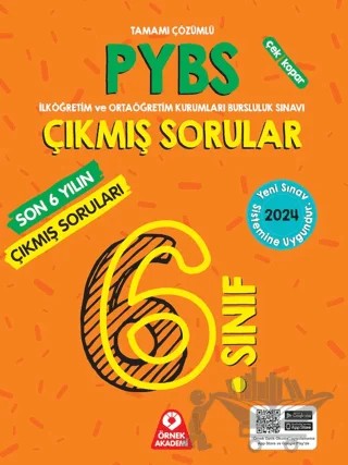 6. Sınıf PYBS Son 6 Yılın Çıkmış Soruları – Kolektif – Örnek Akademi kitap kapağı