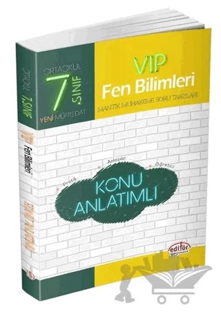 7. Sınıf VIP Fen Bilimleri Konu Anlatımlı – Kolektif – Editör Yayınevi kitap kapağı