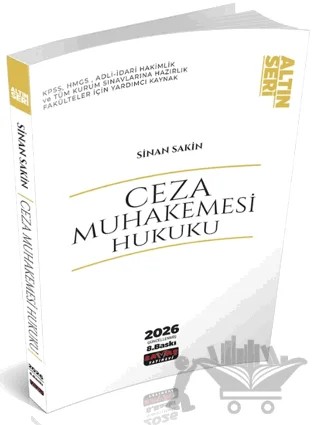 Ceza Muhakemesi Hukuku Konu Anlatımı – Sinan Sakin – Savaş Yayınevi kitap kapağı