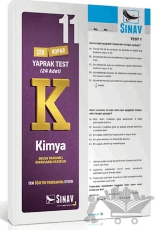 11. Sınıf Kimya Yaprak Test – Kolektif – Sınav Yayınları kitap kapağı