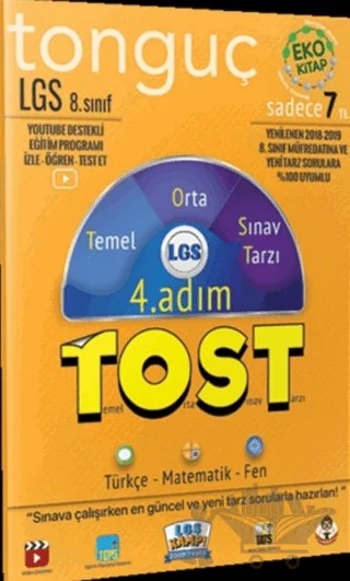 LGS TOST 4. Adım – Kolektif – Tonguç Akademi kitap kapağı