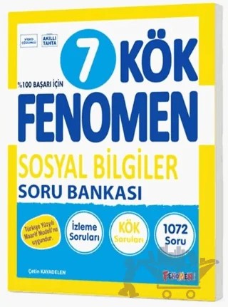 7. Sınıf Kök Sosyal Bilgiler Soru Bankası – Çetin Kayadelen – Fenomen Yayınları kitap kapağı