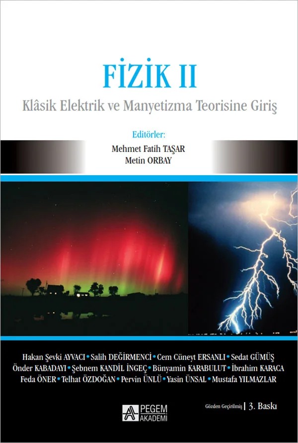 Fizik 2 – Mehmet Fatih Taşar, Cem Cüneyt Ersanlı, Feda Öner, Hakan Şevki Ayvacı – Pegem Akademi Yayıncılık kitap kapağı