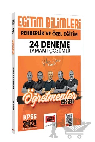 2024 KPSS Eğitim Bilimleri Öğretmenler Ekibi Rehberlik ve Özel Eğitim Psikolojisi Tamamı Çözümlü 24 Deneme – Selim Sırrı Atay – Yargı Yayınevi kitap kapağı