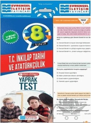 8. Sınıf T.C. İnkılap Tarihi ve Atatürkçülük Yeni Nesil Video Çözümlü Yaprak Test – Kolektif – Evrensel İletişim Yayınları kitap kapağı