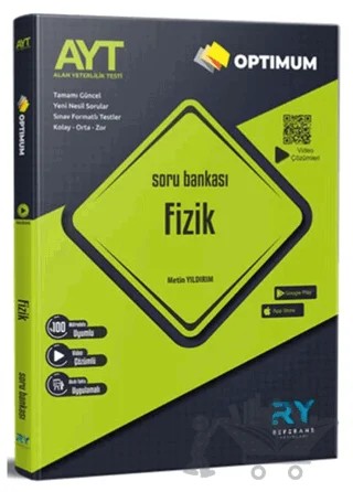 AYT Optimum Fizik Tamamı Video Çözümlü Soru Bankası Akıllı Tahta Uyumlu – Metin Yıldırım – Referans Yayınları kitap kapağı