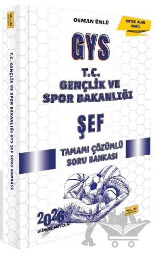 2026 T.C. Gençlik ve Spor Bakanlığı GYS Şef Tamamı Çözümlü Soru Bankası – Osman Ünlü – Makro Kitabevi kitap kapağı