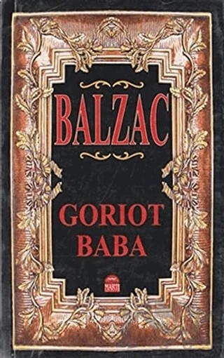 Goriot Baba – Honore de Balzac – Martı Yayınları kitap kapağı