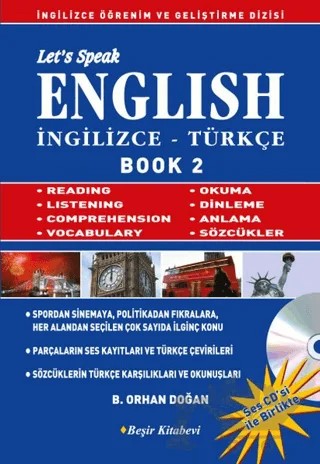 Let’s Speak English Book 2 – B. Orhan Doğan – Beşir Kitabevi kitap kapağı