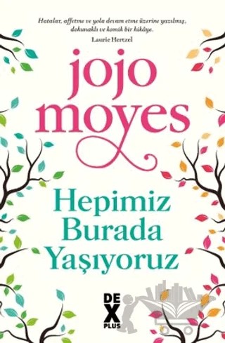 Hepimiz Burada Yaşıyoruz – Jojo Moyes – Dex Yayınevi kitap kapağı