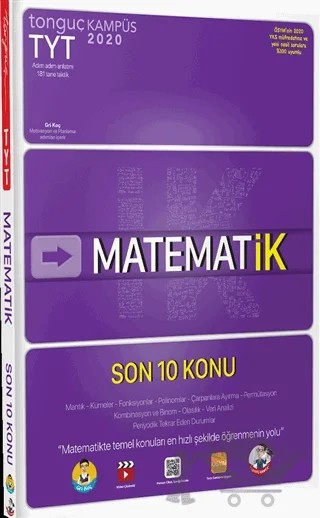 TYT MatematİK Son 10 Konu – Kolektif – Tonguç Akademi kitap kapağı
