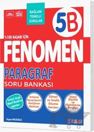 5. Sınıf Paragraf B Fenomen Soru Bankası – Tayyar İnceoğlu – Fenomen Yayınları kitap kapağı