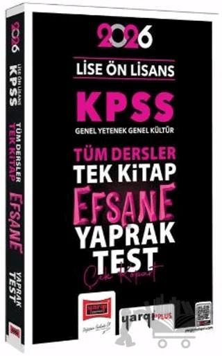 2026 KPSS Lise Ön Lisans GK-GY Tüm Dersler Tek Kitap Efsane Çek Kopart Yaprak Test – Kollektif – Yargı Yayınevi kitap kapağı