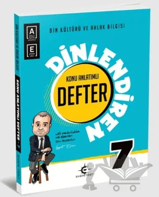 7. Sınıf Din Kültürü ve Ahlak Bilgisi Dinlendiren Defter – Kolektif – Eker Test Yayınları kitap kapağı