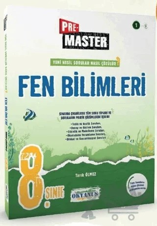 8. Sınıf Fen Bilimleri Pre-Master Soru Bankası – Tarık Ölmez – Okyanus Yayınları kitap kapağı