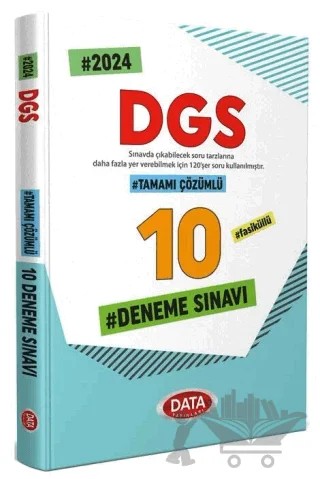 DGS Çözümlü 10 Deneme Sınavı – Kolektif – Data Yayınları kitap kapağı