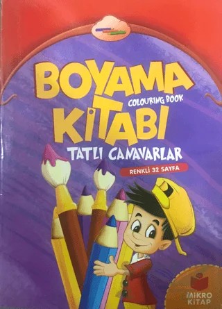 Boyama Kitabı: Tatlı Canavarlar – Kolektif – Mikro Kitap kitap kapağı