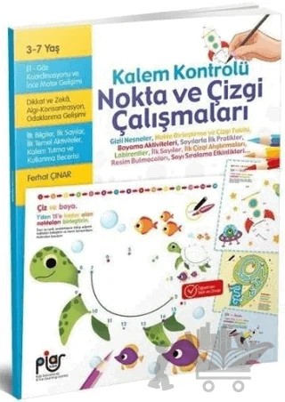 Kalem Kontrolü Nokta ve Çizgi Çalışmaları – Ferhat Çınar – Piar Kids kitap kapağı