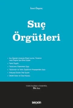 Suç Örgütleri – İzzet Özgenç – Seçkin Yayıncılık kitap kapağı