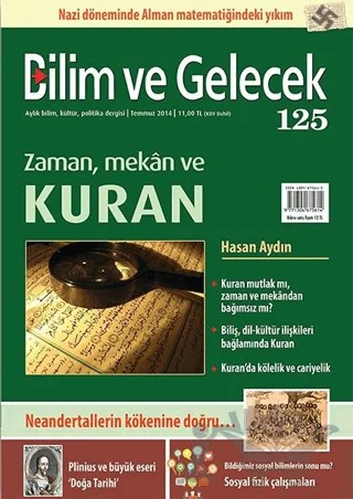 Bilim ve Gelecek Dergisi Sayı: 125 – Bilim ve Gelecek Dergisi Yayınları kitap kapağı