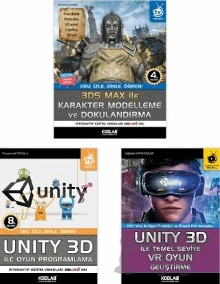 Oyun Programlama Seti 7 (3 Kitap Takım) – Kolektif – Kodlab Yayın Dağıtım kitap kapağı
