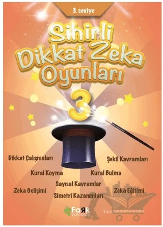 3. Seviye Sihirli Dikkat Zekâ Oyunları 3(İlkokul) – Tacettin Kandemir – Fark Yayınları kitap kapağı