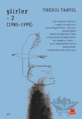 Şiirler 2 (1985 - 1995) – Tuğrul Tanyol – Kırmızı Kedi Yayınevi kitap kapağı