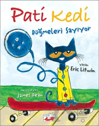 Pati Kedi Düğmeleri Sayıyor – Eric Litwin – Uçan Fil Yayınları kitap kapağı