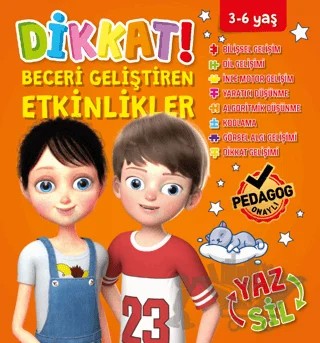 Dikkat Ve Beceri Geliştirici Etkinlikler Turuncu Seri – Bilge Öztepe – Fox Toys kitap kapağı