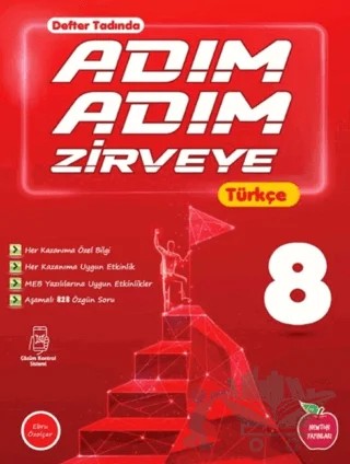 8. Sınıf Türkçe Adım Adım Zirveye Soru Bankası – Ebru Özolçar – Newton Yayınları kitap kapağı