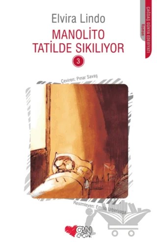 Manolito Tatilde Sıkılıyor – Elvira Lindo – Can Çocuk Yayınları kitap kapağı