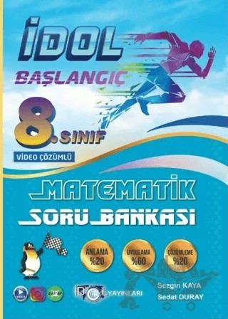 8. Sınıf LGS Matematik Süper Başlangıç Soru Bankası – Sezgin Kaya, Sedat Duray – İdol Yayınları kitap kapağı