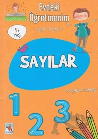 Evdeki Öğretmenim Sayılar 4+ Yaş – Kolektif – Nurdan Yayınları kitap kapağı