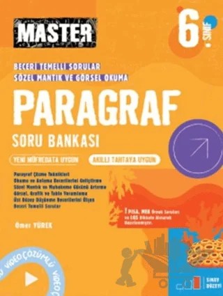 6. Sınıf Master Paragraf Soru Bankası – Ömer Yürek – Okyanus Yayınları kitap kapağı