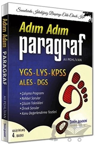 Adım Adım Paragraf Soru Bankası – Ali Pehlivan – Tercih Akademi Yayınları kitap kapağı