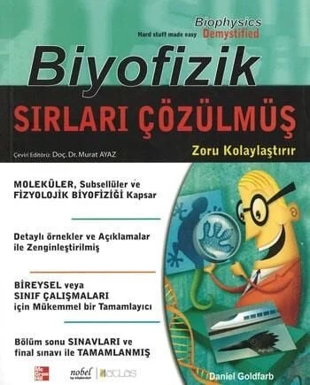 Biyofizik: Sırları Çözülmüş – Daniel Goldfarb – Nobel Tıp Kitabevleri kitap kapağı