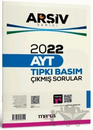 2022 AYT Arşiv Serisi Çıkmış Sorular Tamamı Video Çözümlü – Kollektif – Marka Yayınları kitap kapağı