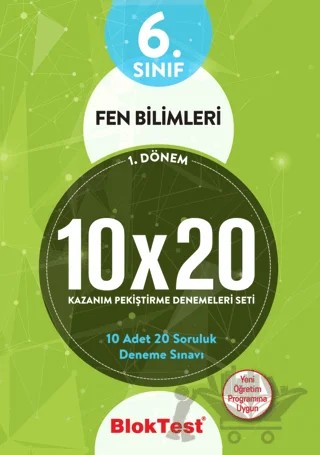 6. Sınıf 1. Dönem Fen Bilimleri 10x20 Kazanım Pekiştirme Denemeleri Seti – Kolektif – Tudem Yayınları - Bayilik kitap kapağı