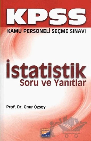 KPSS İstatistik Soru ve Yanıtlar – Onur Özsoy – Siyasal Kitabevi - Eğitim kitap kapağı
