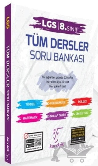 2024 8. Sınıf LGS Tüm Dersler Soru Bankası – Kolektif – Karekök Yayıncılık kitap kapağı