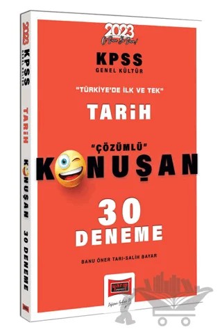 Yargı Yayınları 2023 KPSS Tarih Tamamı Çözümlü Konuşan 30 Deneme – Banu Öner Tarı – Yargı Yayınevi kitap kapağı