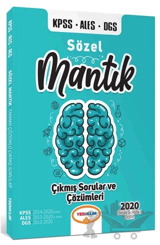 2021 KPSS ALES DGS Sözel Mantık Çıkmış Sorular ve Çözümleri – Kolektif – Yediiklim Yayınları kitap kapağı